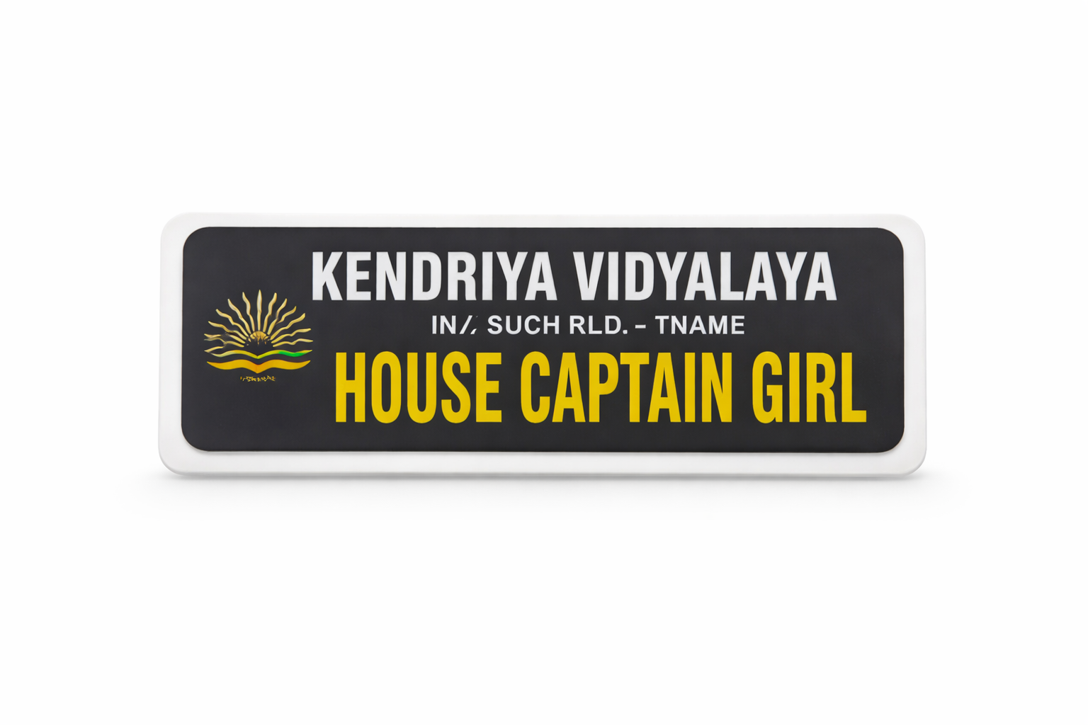 Rectangle Badge with Rounded Corners